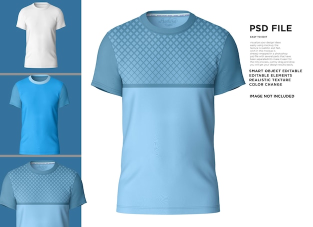 PSD a blue shirt with the word psd on it
