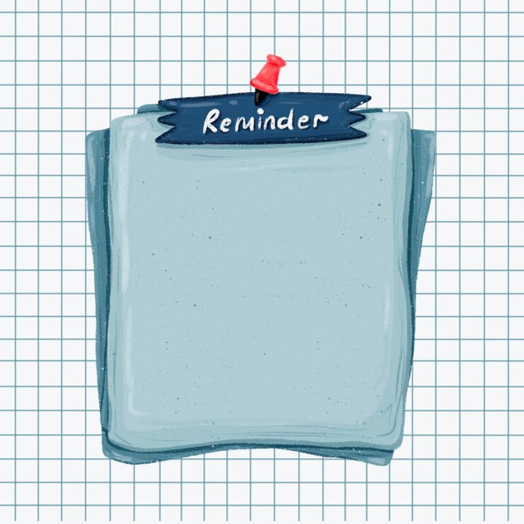 PSD bullet journal planner decorative를 위한 간단한 파란 종이 빈 상기