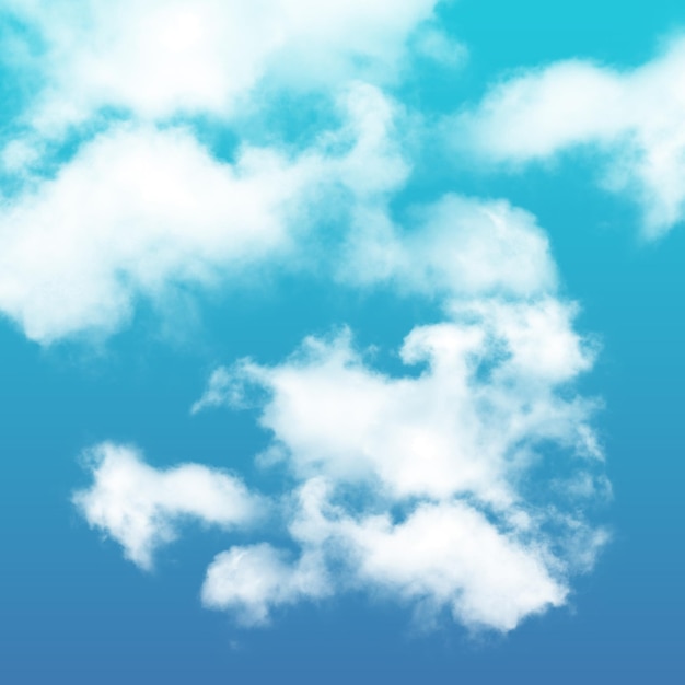 雲の青い空と青い空