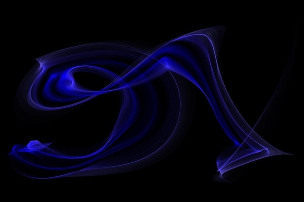 blue smoke background glossy waves abstract background