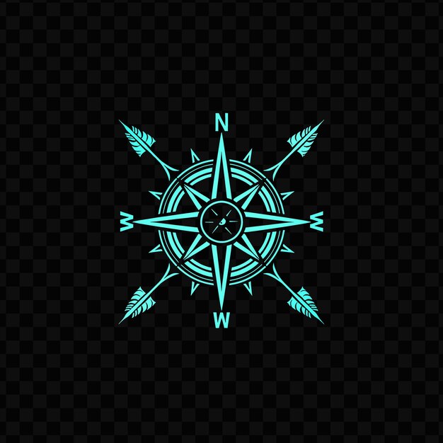 PSD blue snowflake on a black background free vector