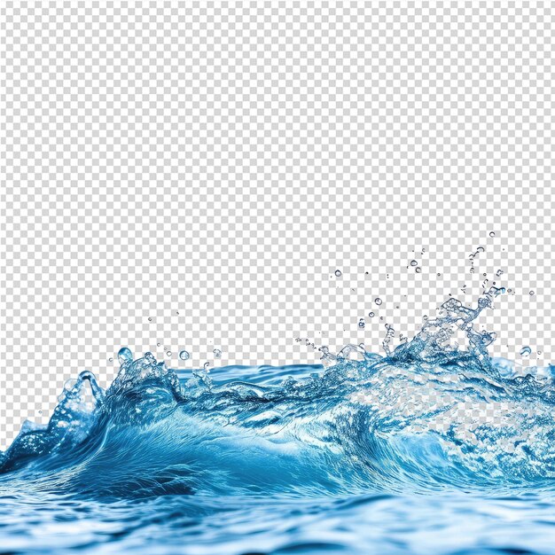 A blue splash of water with a white background with a blue splash