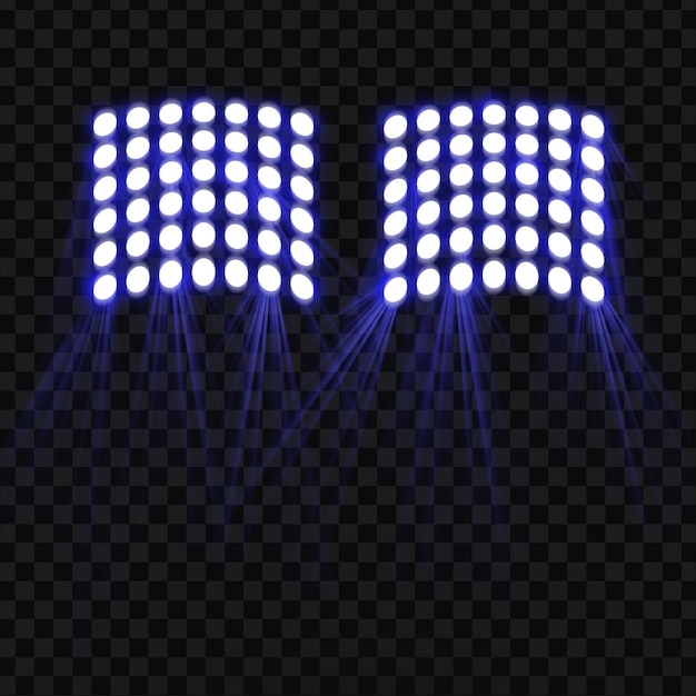 Blue stadium light effect