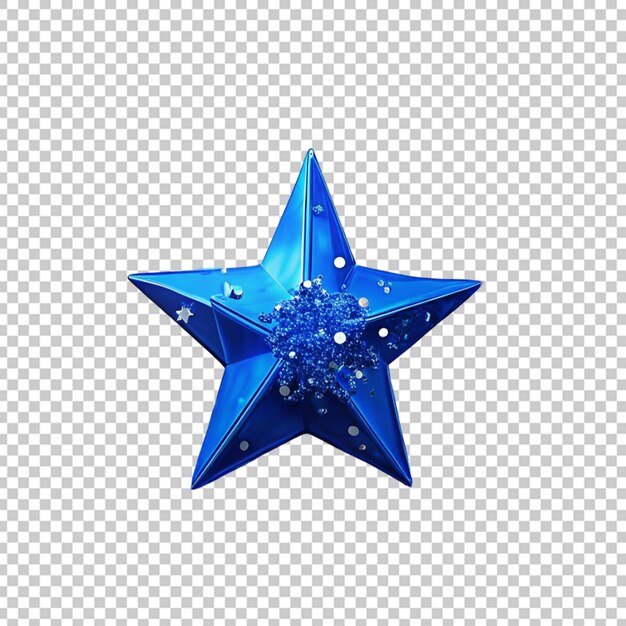 Blue star confetti sparkle decoration