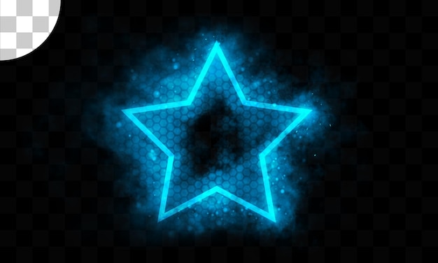 Blue star light effect