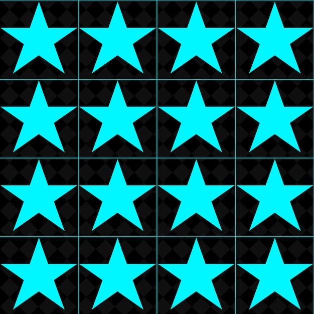 PSD a blue star that is on a black background