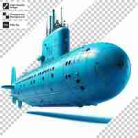 PSD a blue submarine with the words  air force  on the side