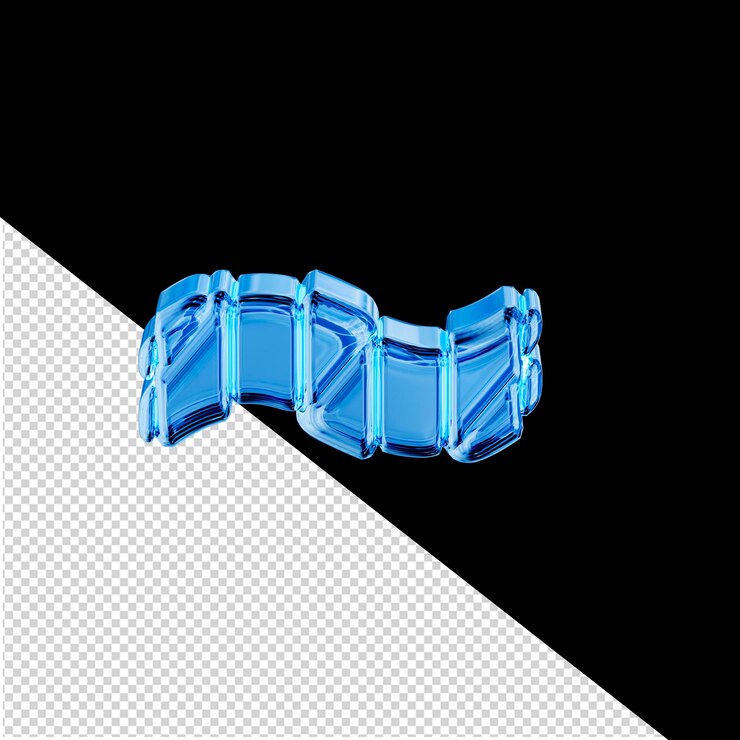 PSD blue symbol in a frame