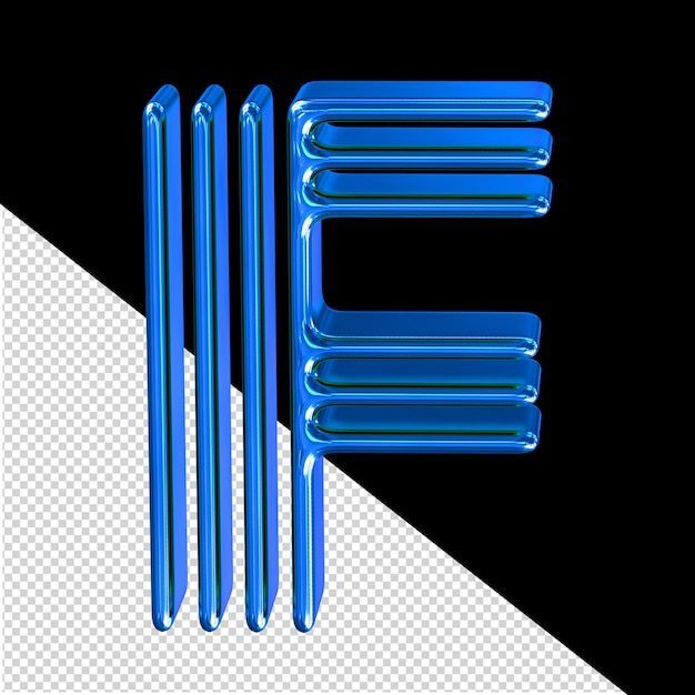 The blue symbol letter f