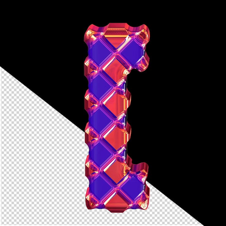 PSD blue symbol with thick red rhombuses