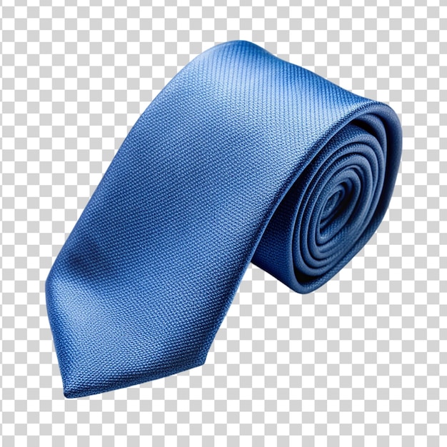 PSD 透明な背景に隔離された青いネクタイ
