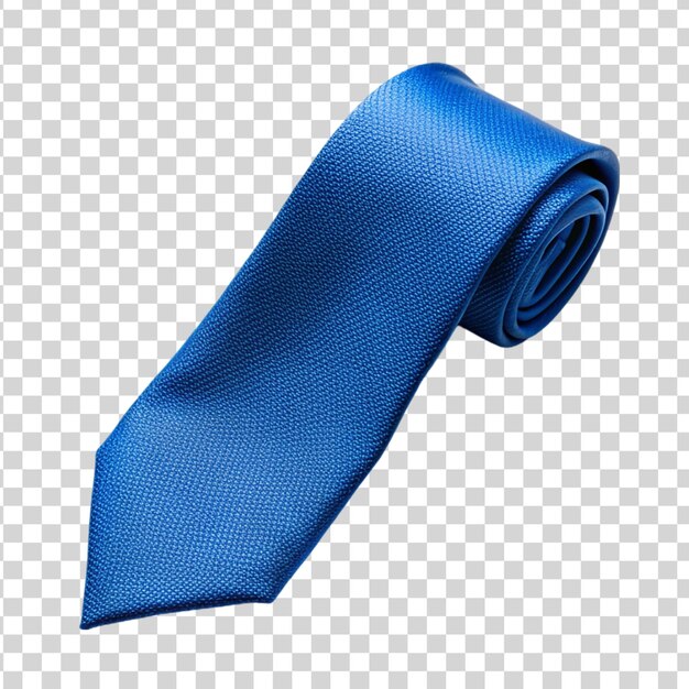 PSD blue tie isolated on transparent background