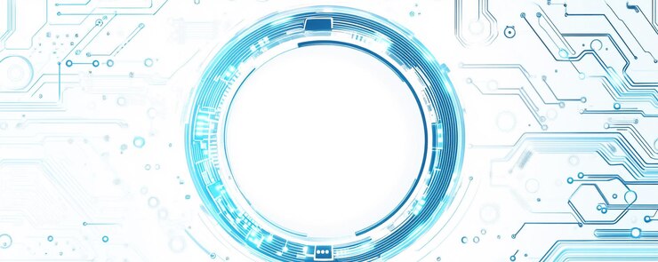PSD blue toned background with clean circle design