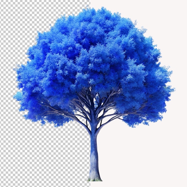 PSD blue tree png