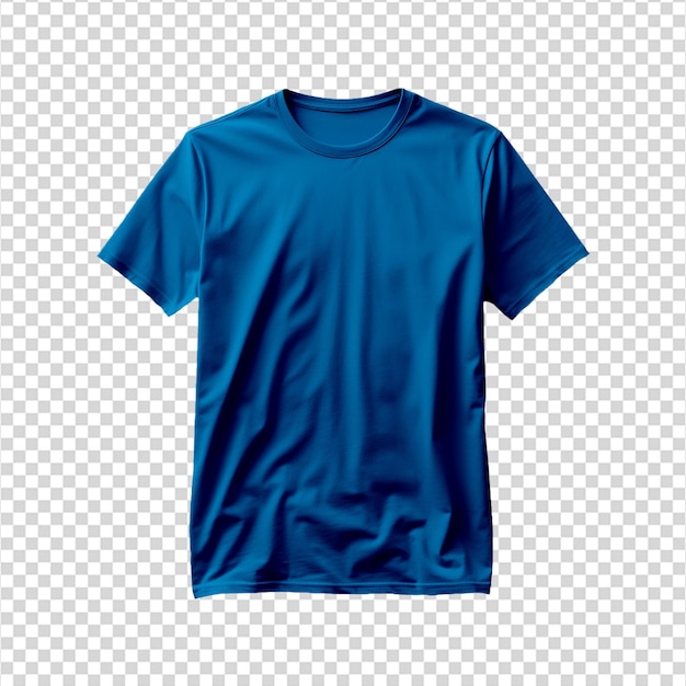 PSD blue tshirt front view mockup image png