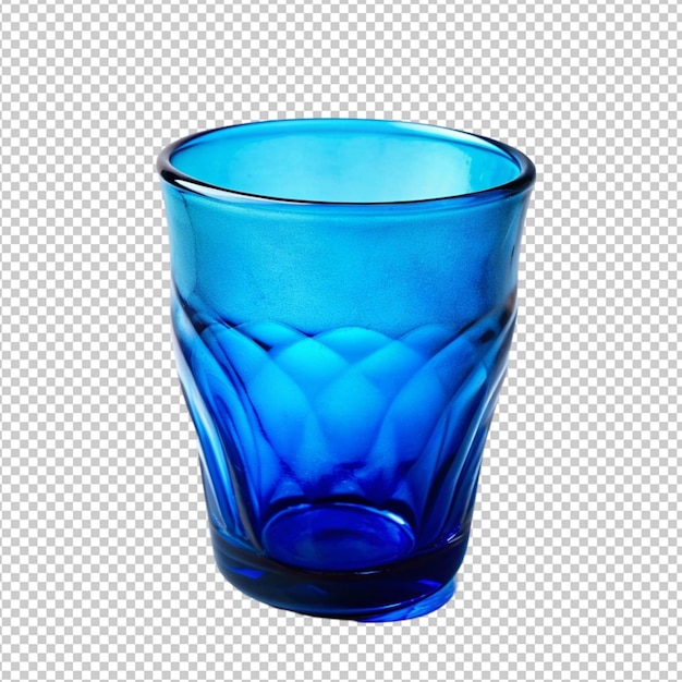 PSD blue water glass morfism on transparent background