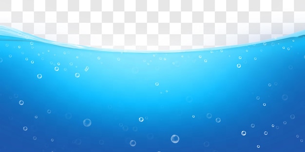 PSD blue water liquid background with bubble