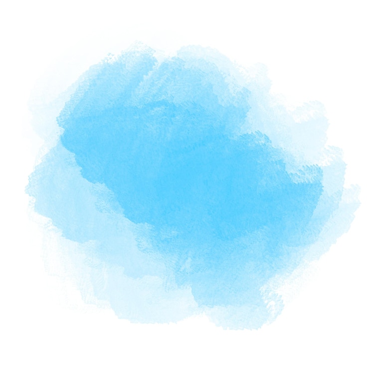PSD blue watercolor shape