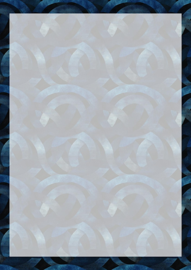 PSD blue wave frame background