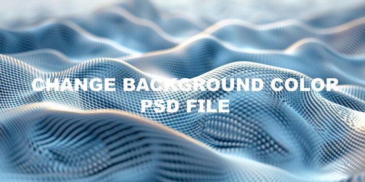 PSD a blue wave with a lot of detail