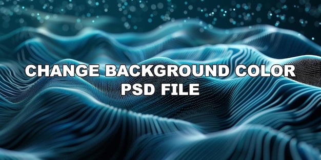 PSD a blue wave with a lot of dots on it stock background