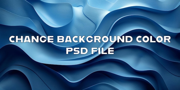 PSD 거친 질감의 파란 파도