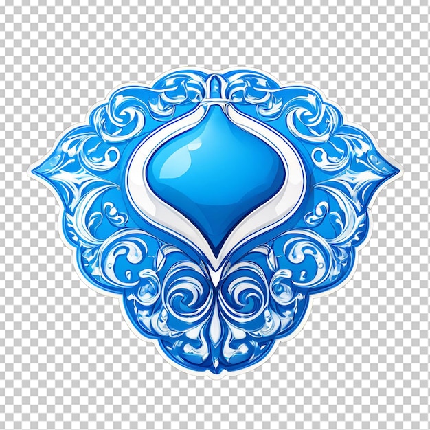 PSD blue and white bra icon