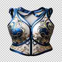 PSD blue and white bra icon