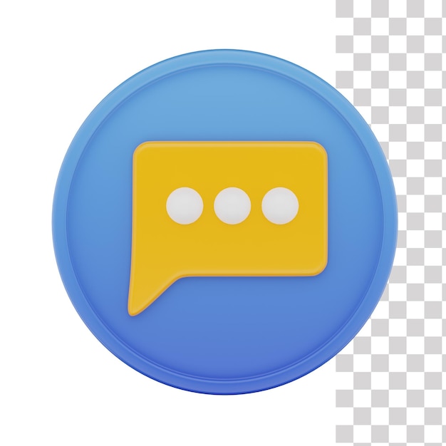 A blue and white circle with a speech bubble and the word chat on it.