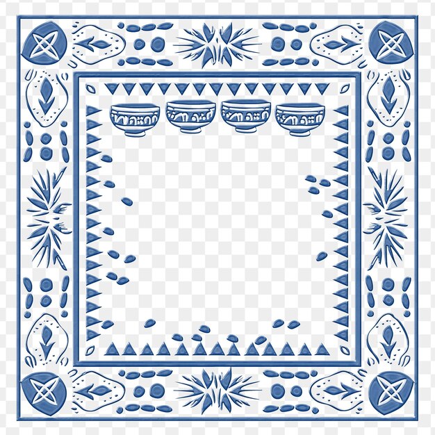 PSD a blue and white floral pattern with the word  on it