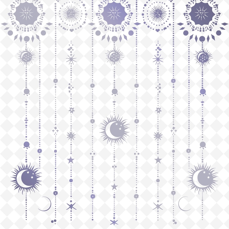 PSD a blue and white pattern with the moon and the stars