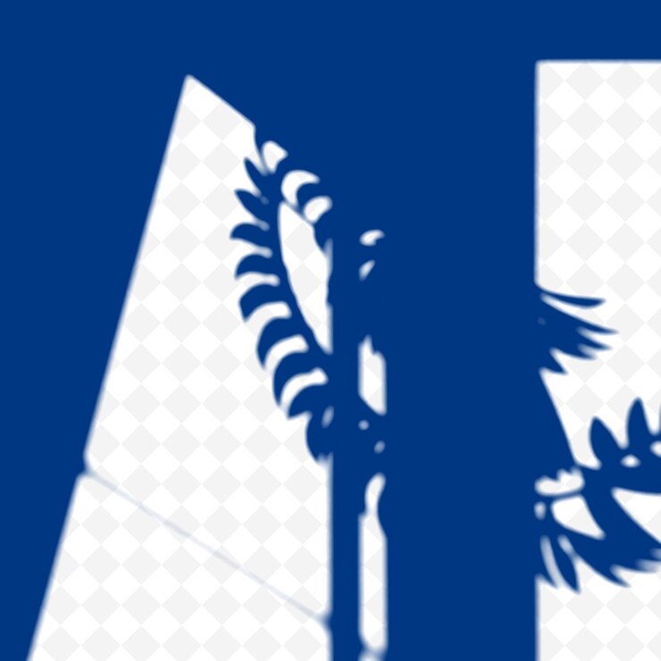 PSD a blue and white sign with the letter e on it