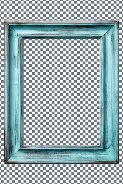 PSD blue wooden frame