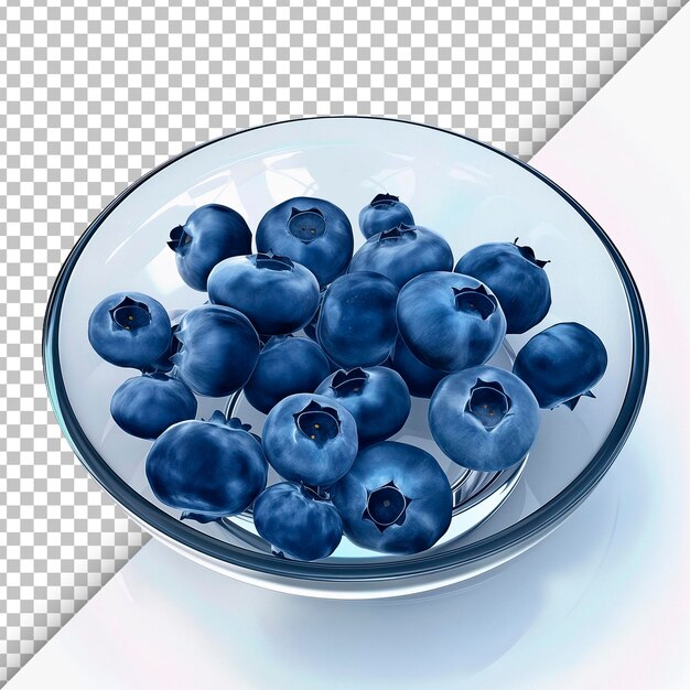 Blueberries isolated on transparent background