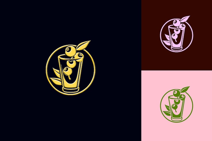 PSD blueberry acai smoothie logo z blueberry i acai berry m png tropical inspired drink designs