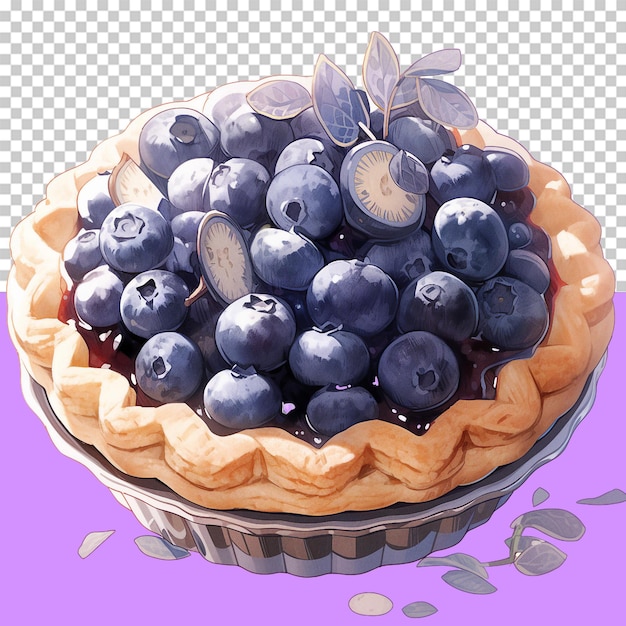 A blueberry pie