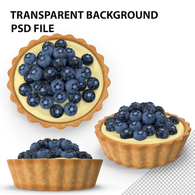 blueberry tartlet png