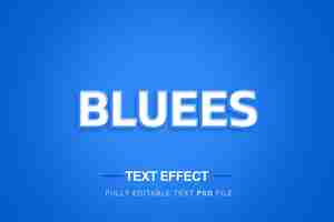 PSD bluees text effect