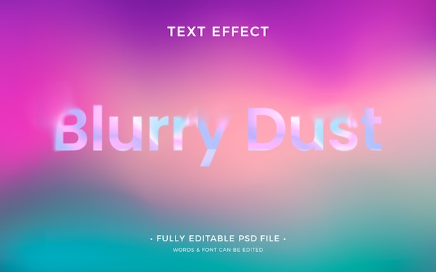 Blur tekst effect