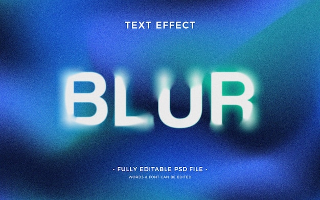 PSD blur   text effect