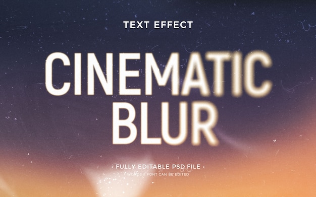 PSD blur   text effect