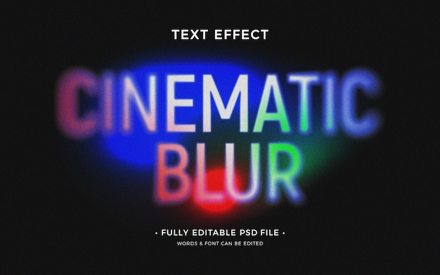 PSD blur   text effect