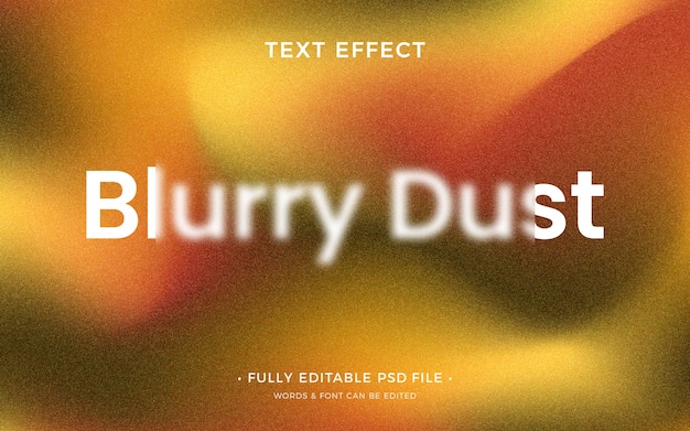 PSD blur text effect