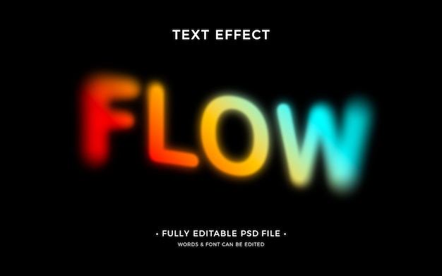 PSD blur and unfocused text effect