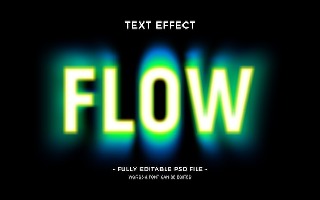 PSD blur and unfocused text effect