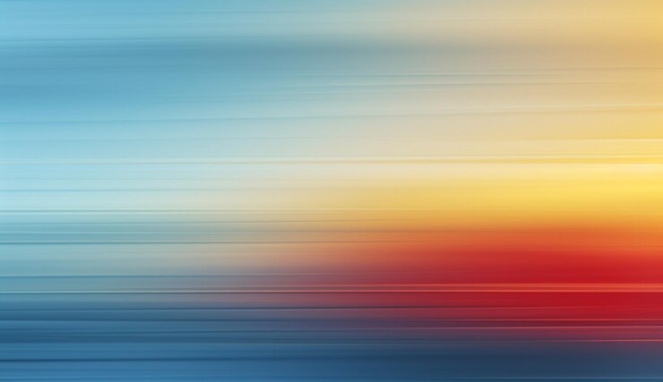 PSD a blurred horizontal background with an abstract blurred background of light blue and yellow colors
