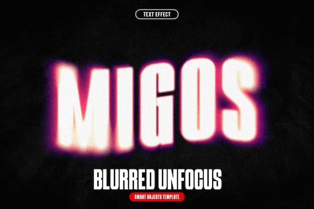 Blurred Unfocus Text Effect
