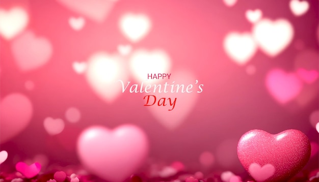 Blurred valentines day background