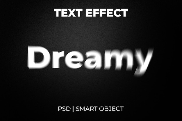 Blurry dreamy editable text effect