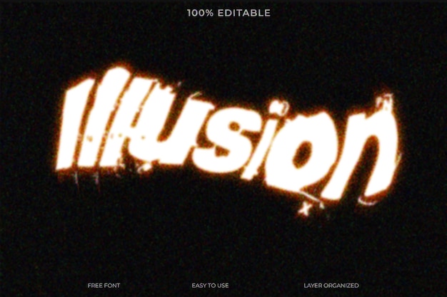Blurry Ghost Horror Glow Text Effects